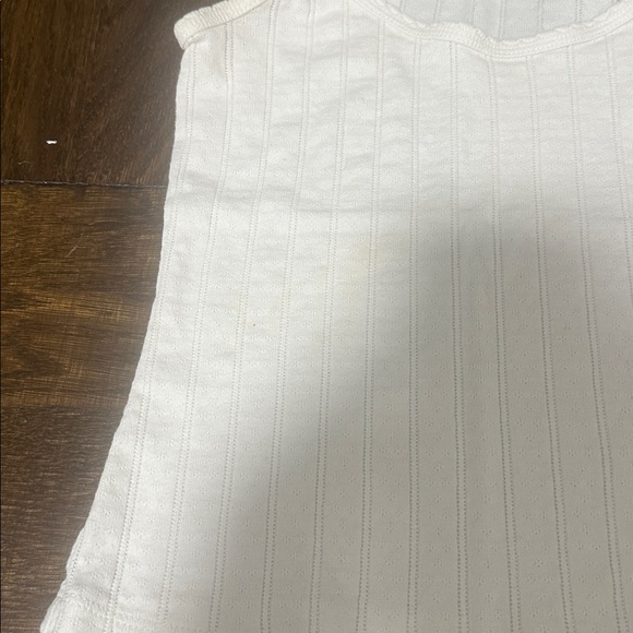 White Ribbed Tank Top - Picture 5 of 5